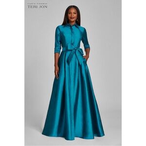 Taffeta Shirt Waist Gown